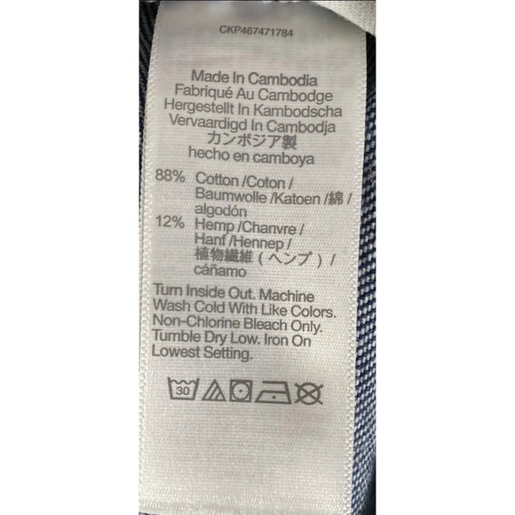 Madewell Baggy Straight Jeans Womens 27 28 × 30 Blue High Rise Loose Relaxed - Picture 12 of 12